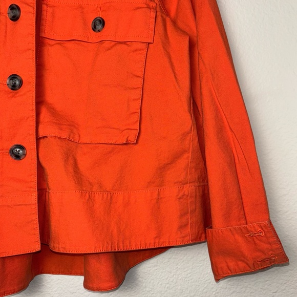 Cabi Resort Jacket Tiger Lily orange Woman's size medium boxy swing jacket 5098 - Picture 6 of 16